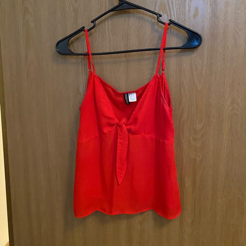 Red tank top